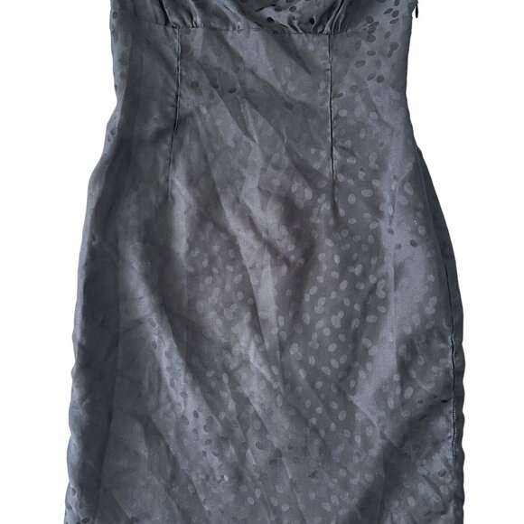 LOEFFLER RANDALL Black Silk Draped Neck Dress Size 2 - Picture 5 of 8